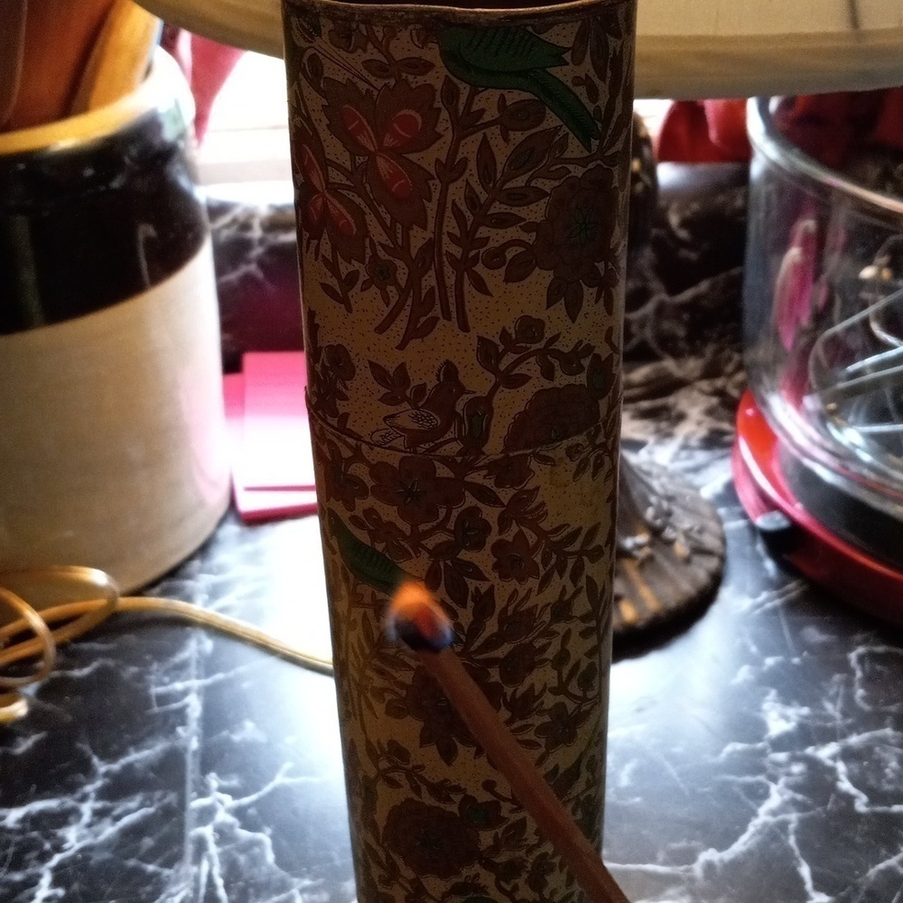 Vintage fireplace matches